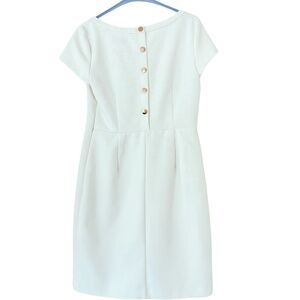 Ann Taylor Ivory Sheath Dress Size 6